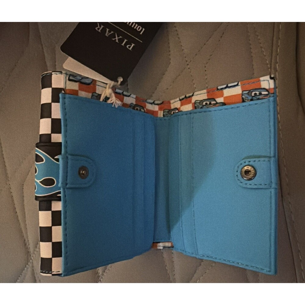 Loungefly Disney Pixar Cars Lightning Mcqueen Dinoco Wallet - Picture 3 of 4
